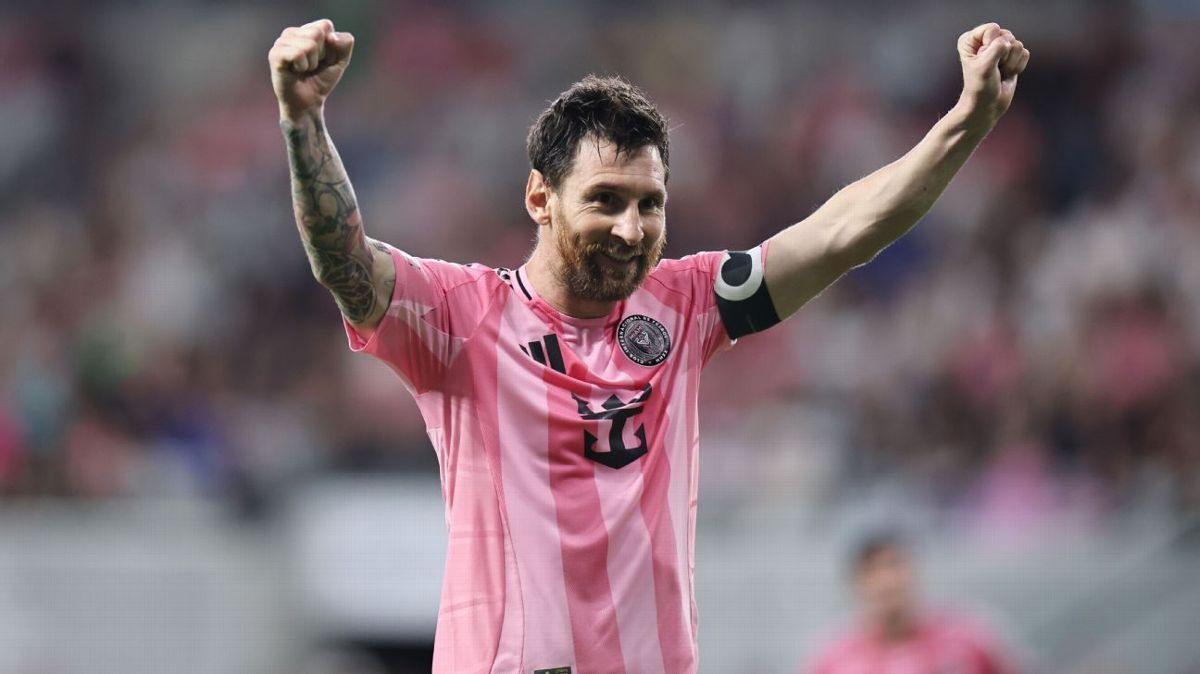 Photo: SuaraGarut.ID Lionel Messi scores his 100th Inter Miami goal in 2-0 win over Cruz Azul