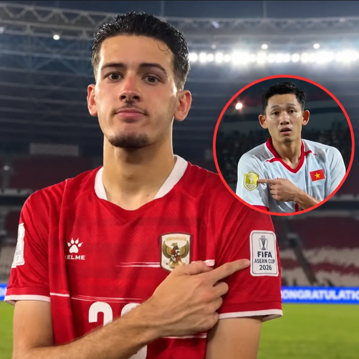 Photo: SuaraGarut.ID Indonesian supporters comment Justin Hubner GIFs on Nguyen Hai Long Instagram